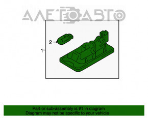 Iluminarea numărului de pe capacul portbagajului dreapta VW Passat b7 12-15 SUA halogen