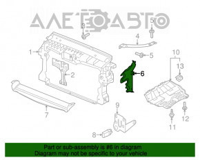 Grila radiatorului dreapta VW Tiguan 09-11, noua, originala OEM