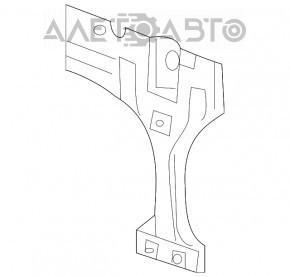 Планка замка капота VW Tiguan 12-17 рест