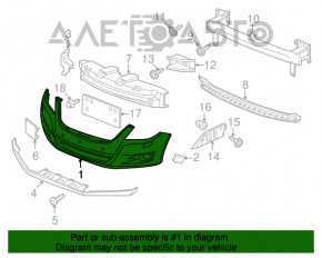 Bara fata goala VW Tiguan 09-11 pre-restilizare