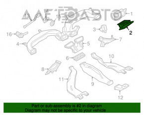 Corpul de protecție al ventilatorului drept VW Passat b7 12-15 SUA