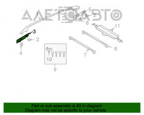 Suporturi pentru bare transversale VW Tiguan 09-17 set