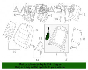 Motorul suportului scaunului șoferului Audi Q5 8R 09-17