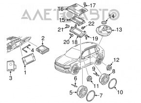 Difuzor ușă față dreapta VW Tiguan 18-