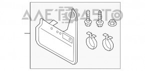 Flapsuri fata 2buc VW Tiguan 18 - nou original OEM