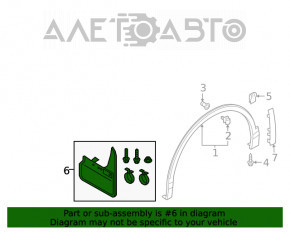 Flapsuri fata 2buc VW Tiguan 18 - nou original OEM