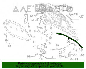 Garnitura grilei stergatoarelor VW Tiguan 18-