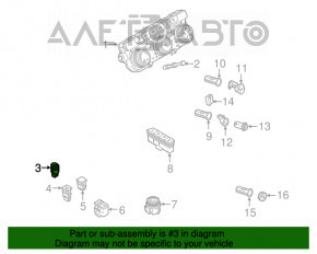 Butonul de pornire Start-Stop VW Tiguan 18-