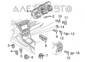 Butonul de pornire Start-Stop VW Tiguan 18-