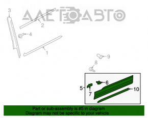 Capac usa inferioara spate stanga VW Tiguan 18-