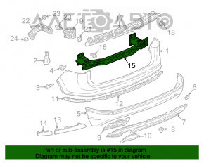 Amplificatorul pentru bara spate VW Tiguan 18- SUA