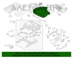 Scaun șofer VW Tiguan 18- fără airbag, electric, piele, gri, electricitate defectă, are nevoie de curățare chimică