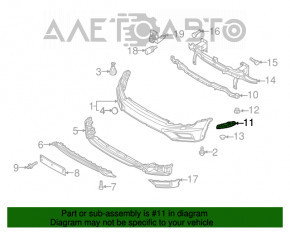 Suportul pentru bara de protecție față stânga VW Tiguan 18-19 nou original