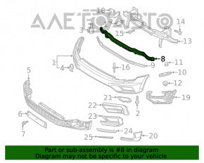 Absorbantul de impact al bara fata VW Tiguan 18- nou OEM original