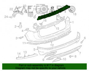 Absorbantul de șocuri din spate pentru VW Tiguan 18- nou OEM original