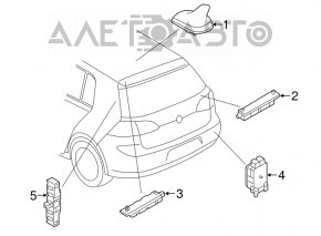 Antena aripă VW Tiguan 18-