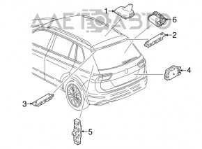 Антенна плавник VW Tiguan 18- царапины