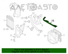 Furtunul suplimentar al radiatorului de apă Audi A3 8V 15-20 2.0T