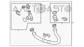 Furtunul de răcire inferior Audi A3 8V 15-20 2.0T