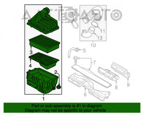 Corpul filtrului de aer Audi A3 8V 15-20 4d 1.8T, 2.0T