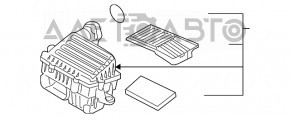 Корпус воздушного фильтра VW Tiguan 18- OEM