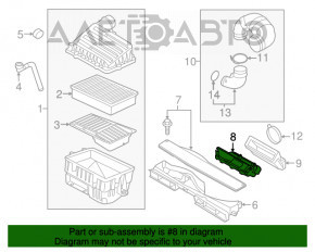 Grila de aer Audi A3 8V 15-20 4d 1.8T, 2.0T, partea de mijloc