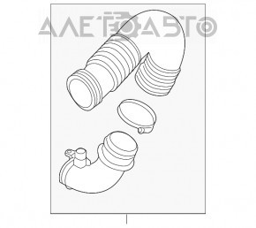 Tubul de aer Audi A3 8V 15-20 4d 1.8T, 2.0T nou OEM original