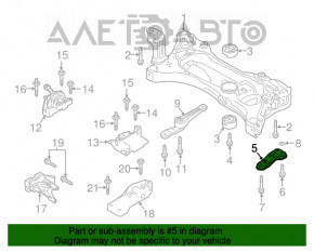 Capacul de protecție a suspensiei față stânga Audi A3 8V 15-20 4d 1.8T, 2.0T