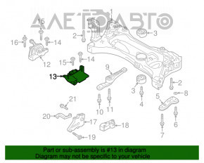 Pernele motorului stânga VW Jetta 19- 1.4T manuală