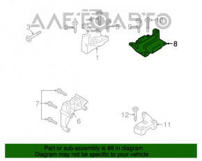 Подушка двигателя левая Audi A3 8V 15-20 1.4T, 1.8T, 2.0T новый неоригинал MAXGEAR