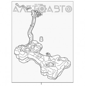 Топливный бак Audi A3 8V 15-20 4d 2.0T AWD