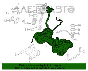 Rezervor de combustibil Audi A3 8V 15-19 2.0T awd