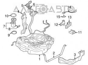 Rezervor de combustibil Audi A3 8V 15-19 FWD