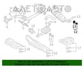 Suport esapament spate stanga VW Atlas 18- 2.0T, 3.6 nou original OEM