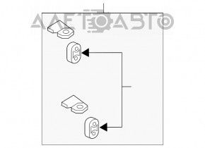 Suport esapament spate VW Jetta 19 - nou original OEM