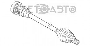 Ax cu roată față stângă Audi A3 8V 15-20 4d 1.8T, 2.0T ruginit