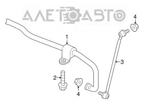 Стабилизатор передний Audi A3 8V 15-20 4d FWD 24mm новый OEM оригинал