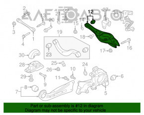 Maneta arc de suspensie spate stânga Audi A3 8V 15-20 4d FWD