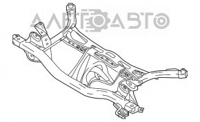 Подрамник задний Audi A3 8V 15-19 FWD