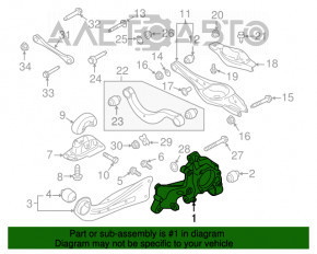 Capac spate stânga Audi A3 8V 15-20 AWD 2.0T