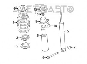 Пружина задняя правая Audi A3 8V 15-16 4d AWD sport suspension