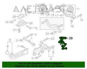 Датчик наклона кузова задний левый Audi A3 8V 15-20 fwd