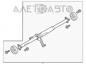 Arborele cardanic pentru Audi A3 8V 15-17 cabriolet.