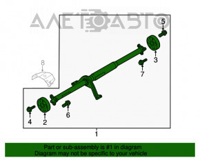 Arborele cardanic pentru Audi A3 8V 15-17 cabriolet.