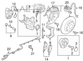 Rulment roata spate dreapta Audi A3 8V 15-20 FWD 1.8T