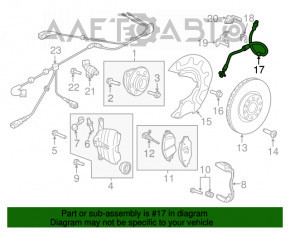 Furtun de frână față dreapta Audi A3 8V 15-20