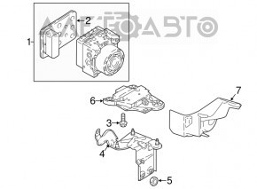 Suport ABS pentru Audi A3 8V 15-20 din plastic