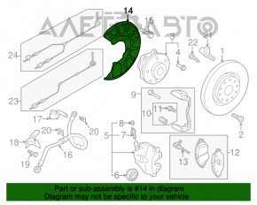 Capacul discului de frână față dreapta VW Tiguan 18- nou OEM original