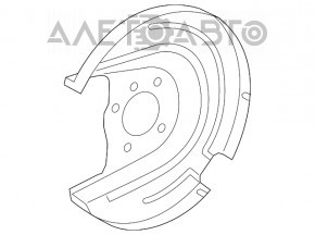 Capac disc frana spate stanga Audi A3 8V 15-20 FWD nou original OEM