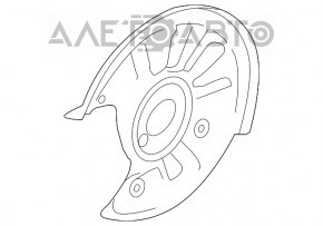 Capac disc frana spate stanga VW Tiguan 18 - nou original OEM